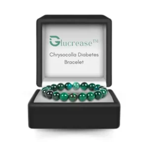 Glucrease™ Chrysocolla Diabetes Bracelet